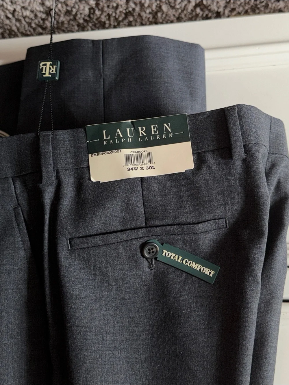 Ralph Lauren Men’s Charcoal Gray Dress Pants